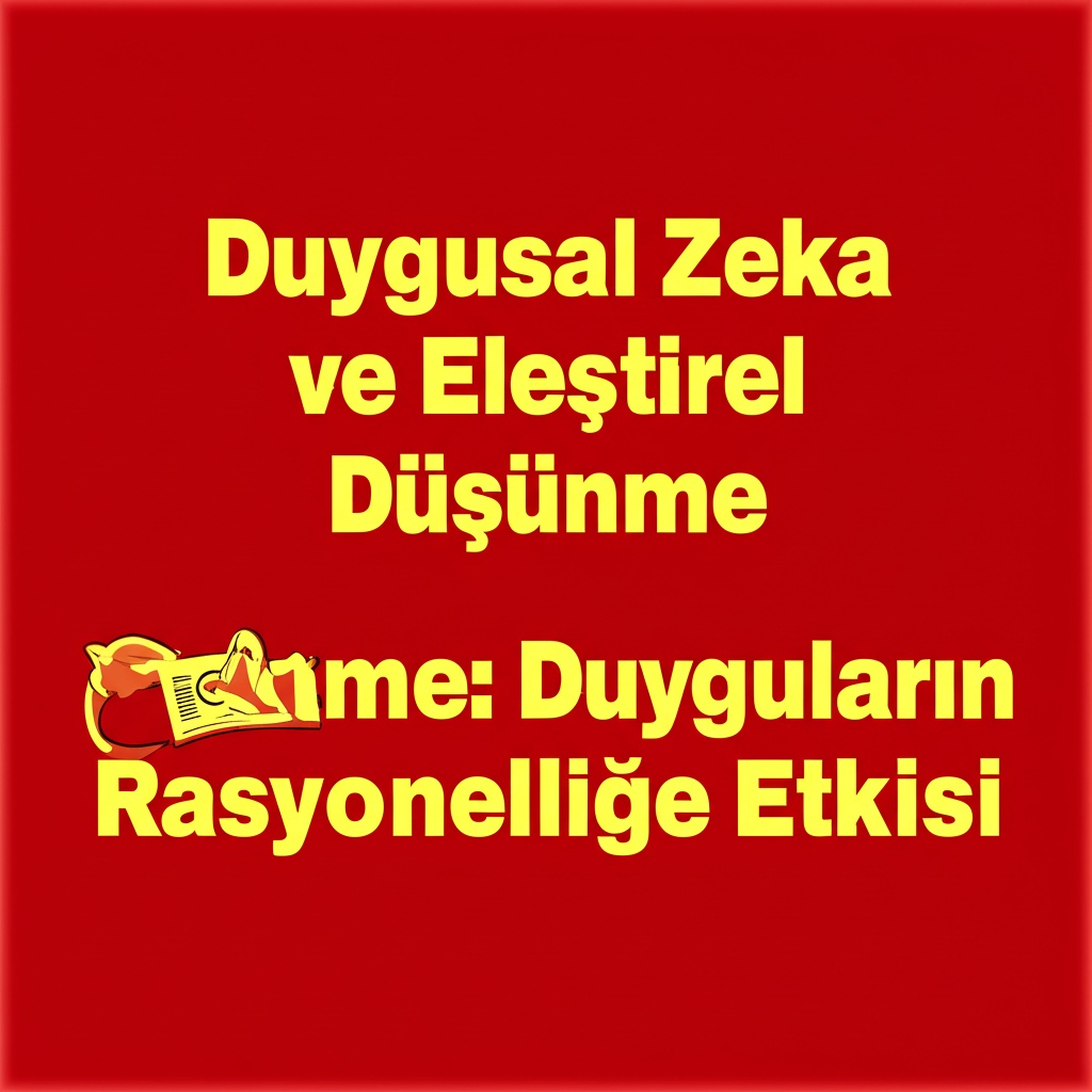 Duygusal Zeka ve Eleştirel Düşünme: Duyguların Rasyonelliğe Etkisi